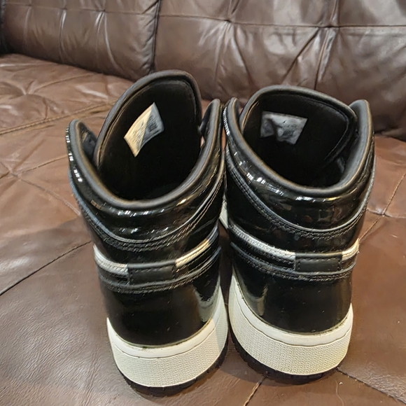 Nike Air Jordan Black and Silver Sneakers - Picture 2 of 5